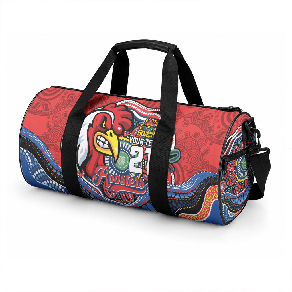 Custom Roosters Honouring First Nations Duffle Bag NAIDOC 2026 Deadly 50 Years