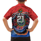 Custom Roosters Honouring First Nations Family Matching Summer Maxi Dress and Hawaiian Shirt NAIDOC 2026 Deadly 50 Years