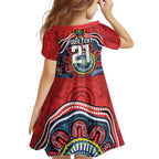 Custom Roosters Honouring First Nations Family Matching Summer Maxi Dress and Hawaiian Shirt NAIDOC 2026 Deadly 50 Years