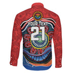 Custom Roosters Honouring First Nations Family Matching Summer Maxi Dress and Hawaiian Shirt NAIDOC 2026 Deadly 50 Years