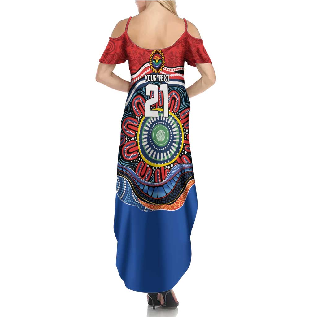 Custom Roosters Honouring First Nations Family Matching Summer Maxi Dress and Hawaiian Shirt NAIDOC 2026 Deadly 50 Years
