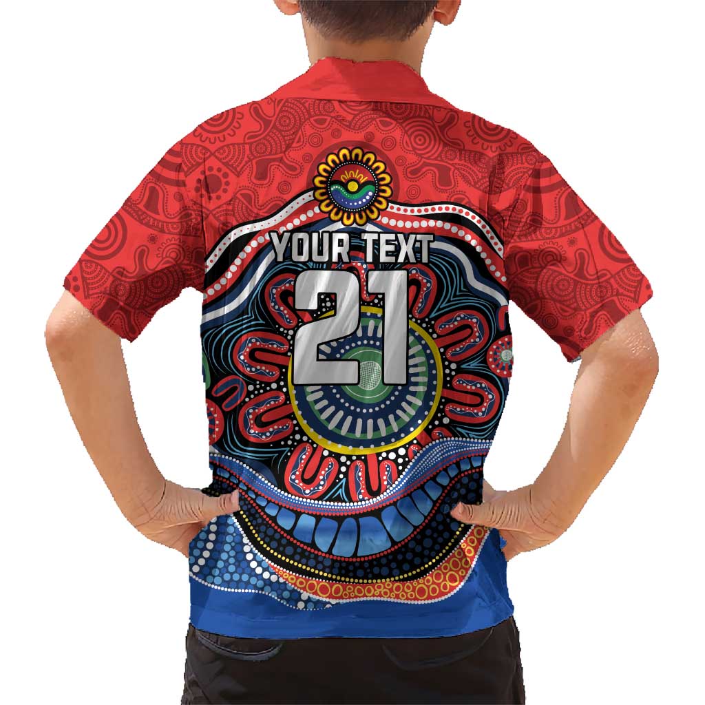 Custom Roosters Honouring First Nations Family Matching Tank Maxi Dress and Hawaiian Shirt NAIDOC 2026 Deadly 50 Years