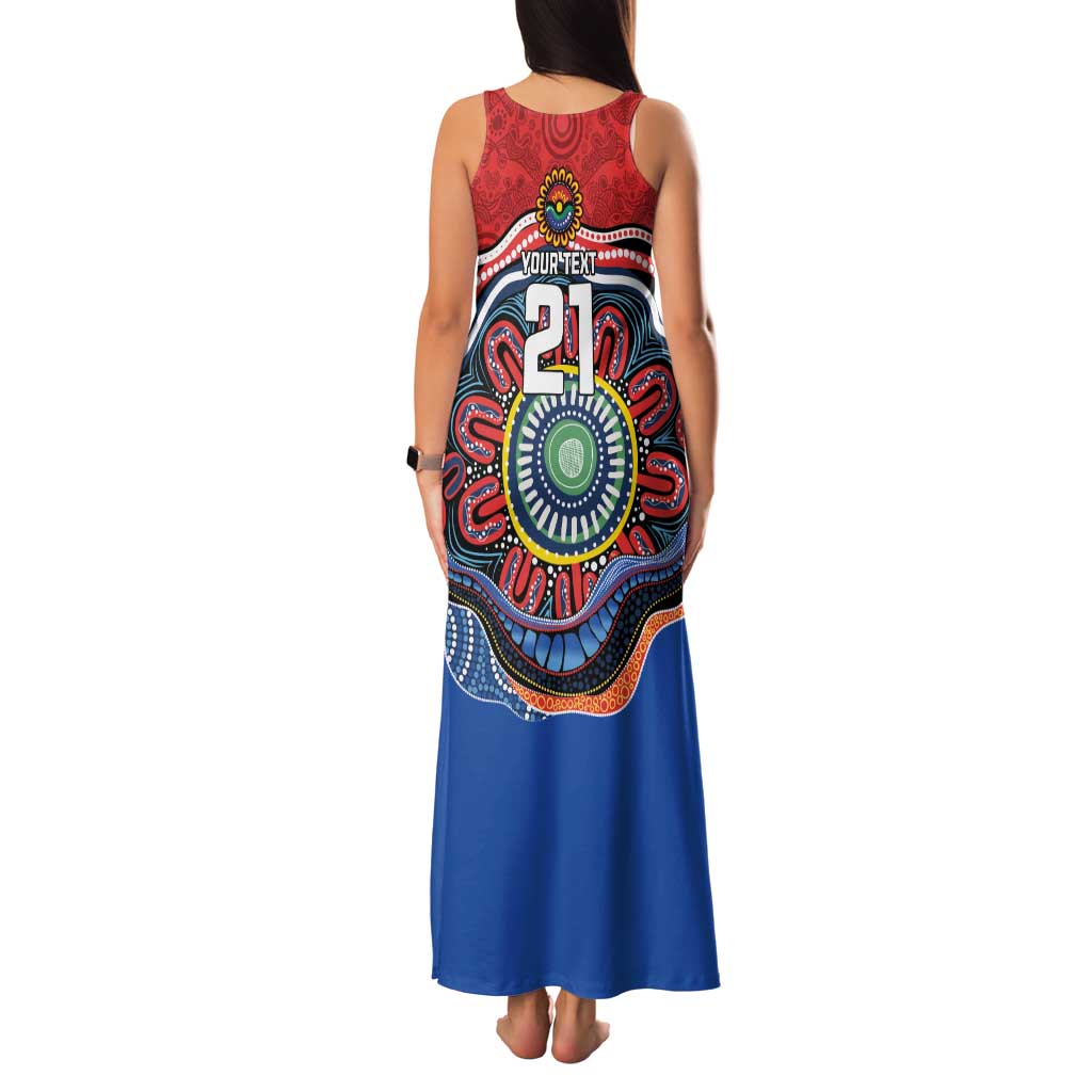 Custom Roosters Honouring First Nations Family Matching Tank Maxi Dress and Hawaiian Shirt NAIDOC 2026 Deadly 50 Years