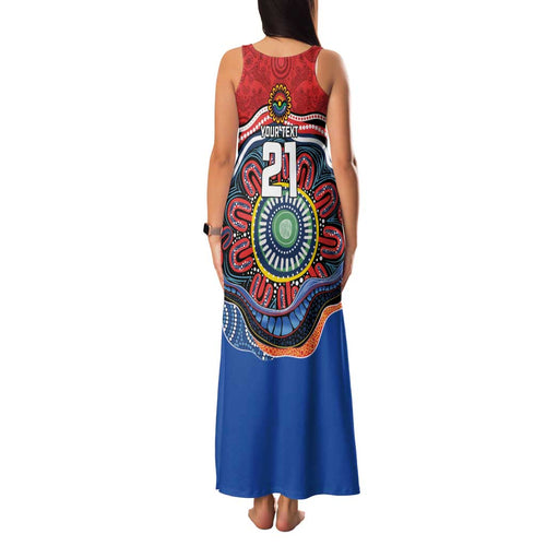 Custom Roosters Honouring First Nations Family Matching Tank Maxi Dress and Hawaiian Shirt NAIDOC 2026 Deadly 50 Years