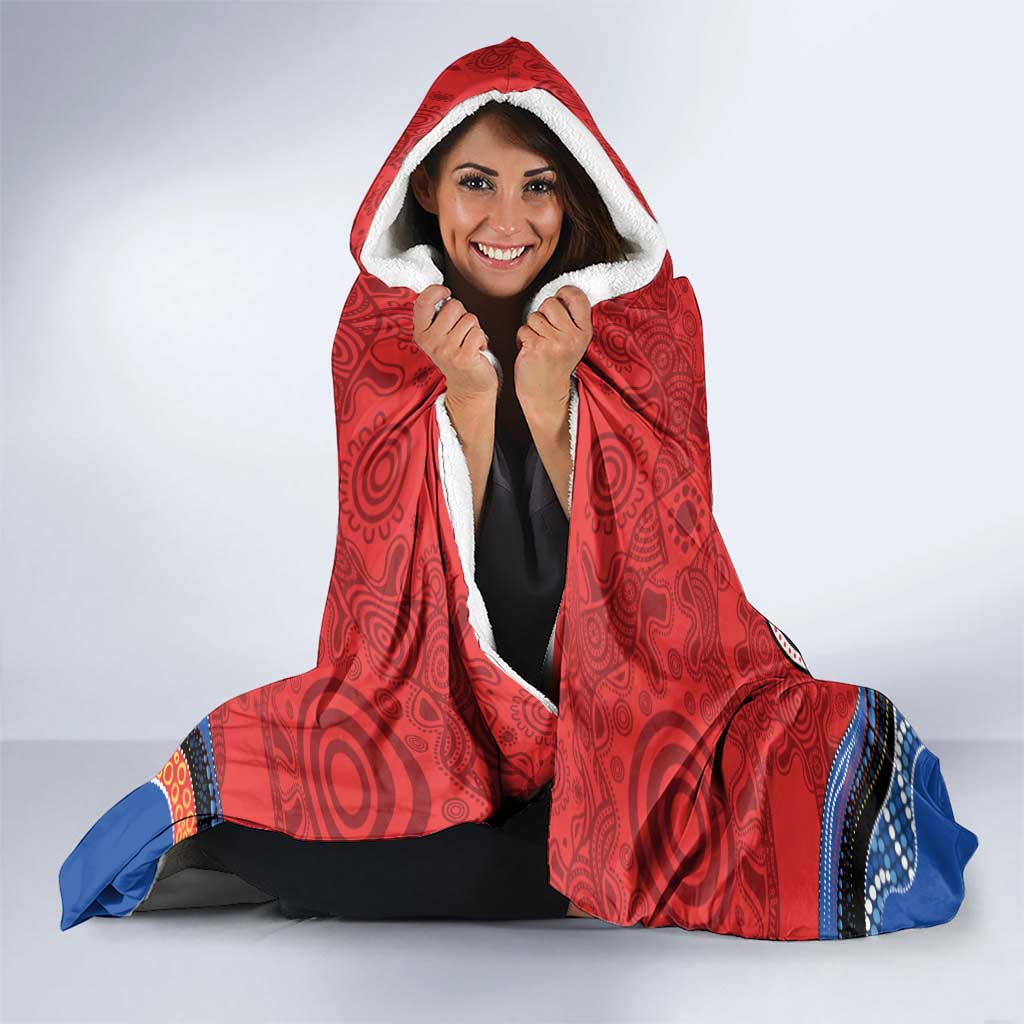 Custom Roosters Honouring First Nations Hooded Blanket NAIDOC 2026 Deadly 50 Years