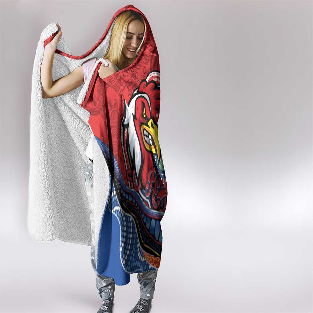 Custom Roosters Honouring First Nations Hooded Blanket NAIDOC 2026 Deadly 50 Years