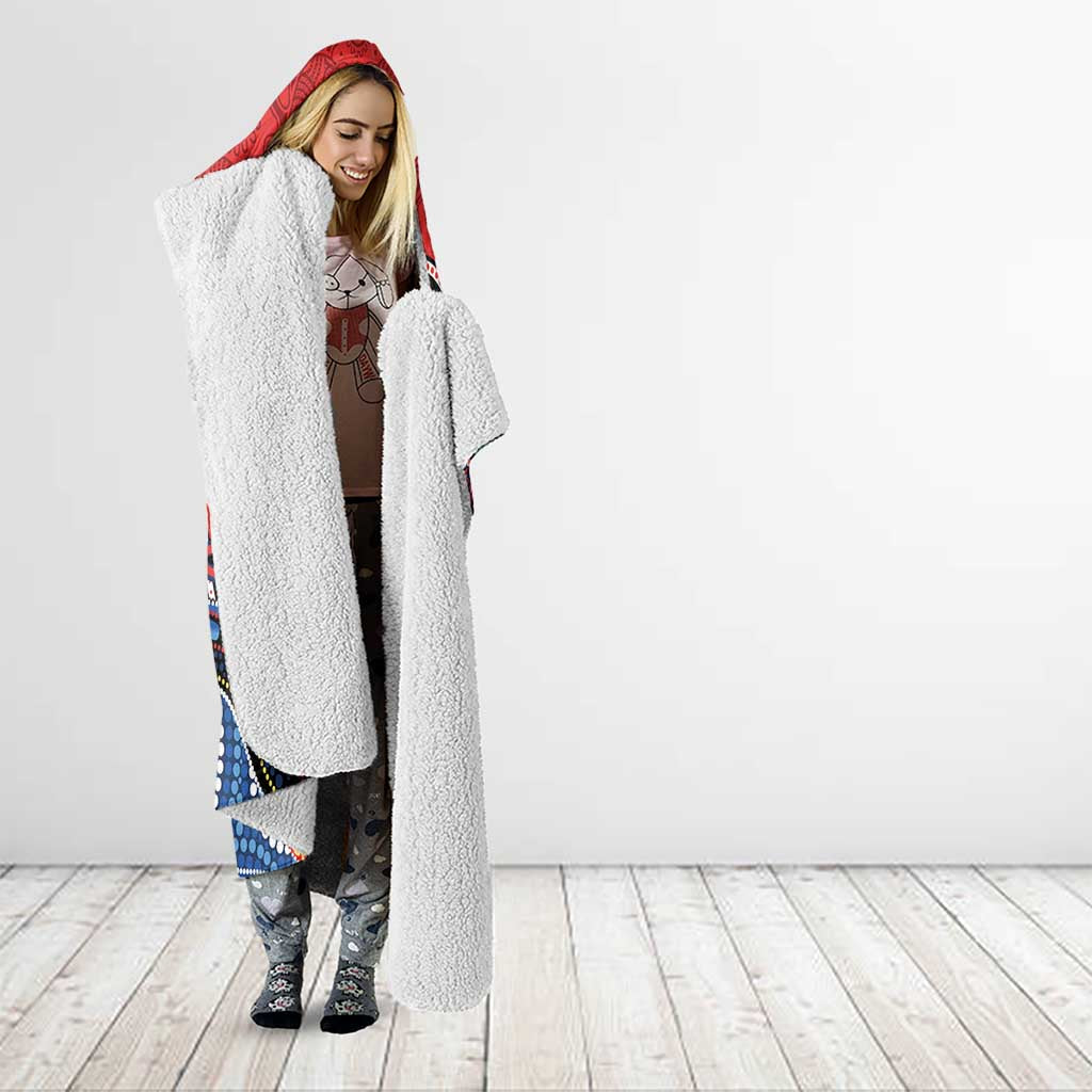 Custom Roosters Honouring First Nations Hooded Blanket NAIDOC 2026 Deadly 50 Years