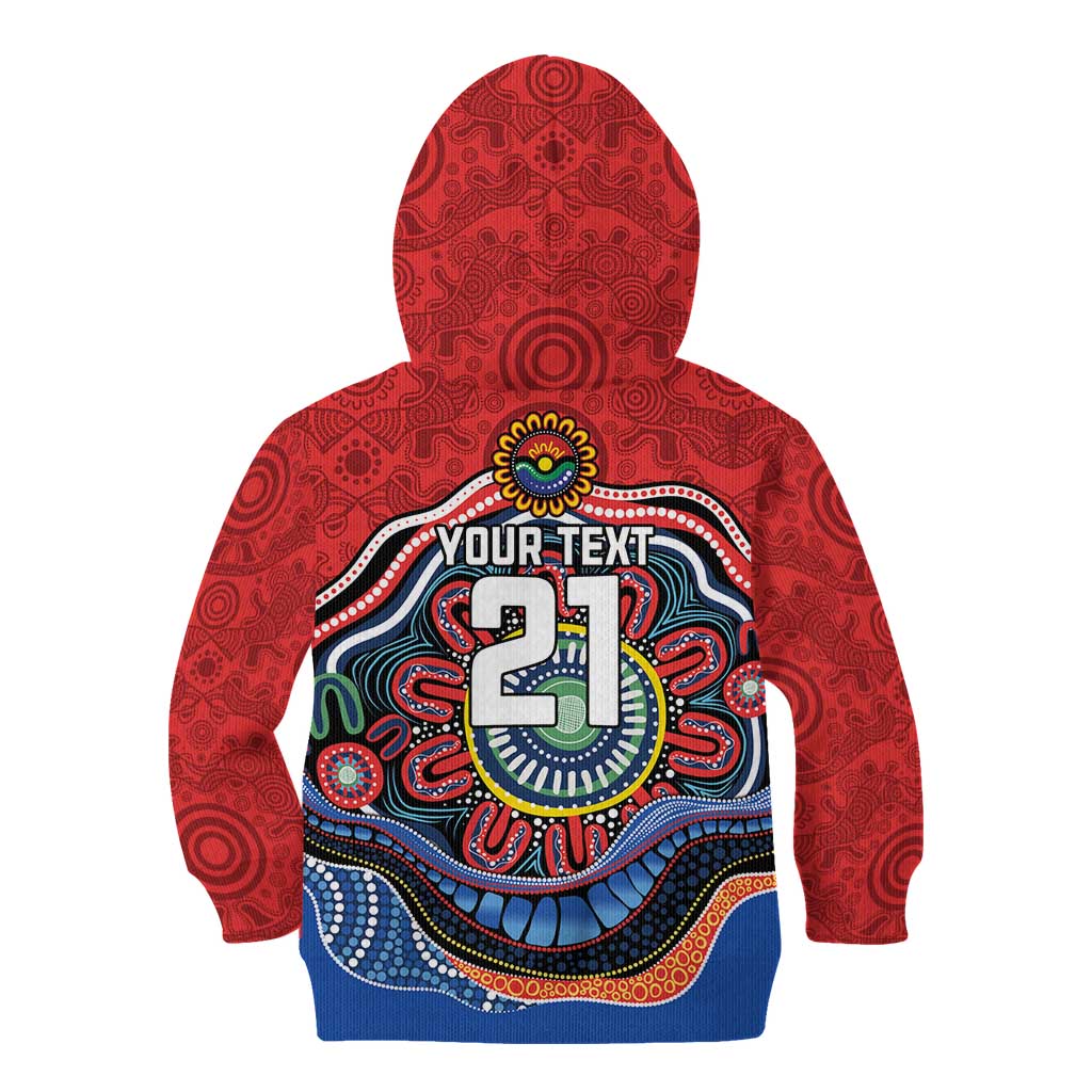 Custom Roosters Honouring First Nations Kid Hoodie NAIDOC 2026 Deadly 50 Years