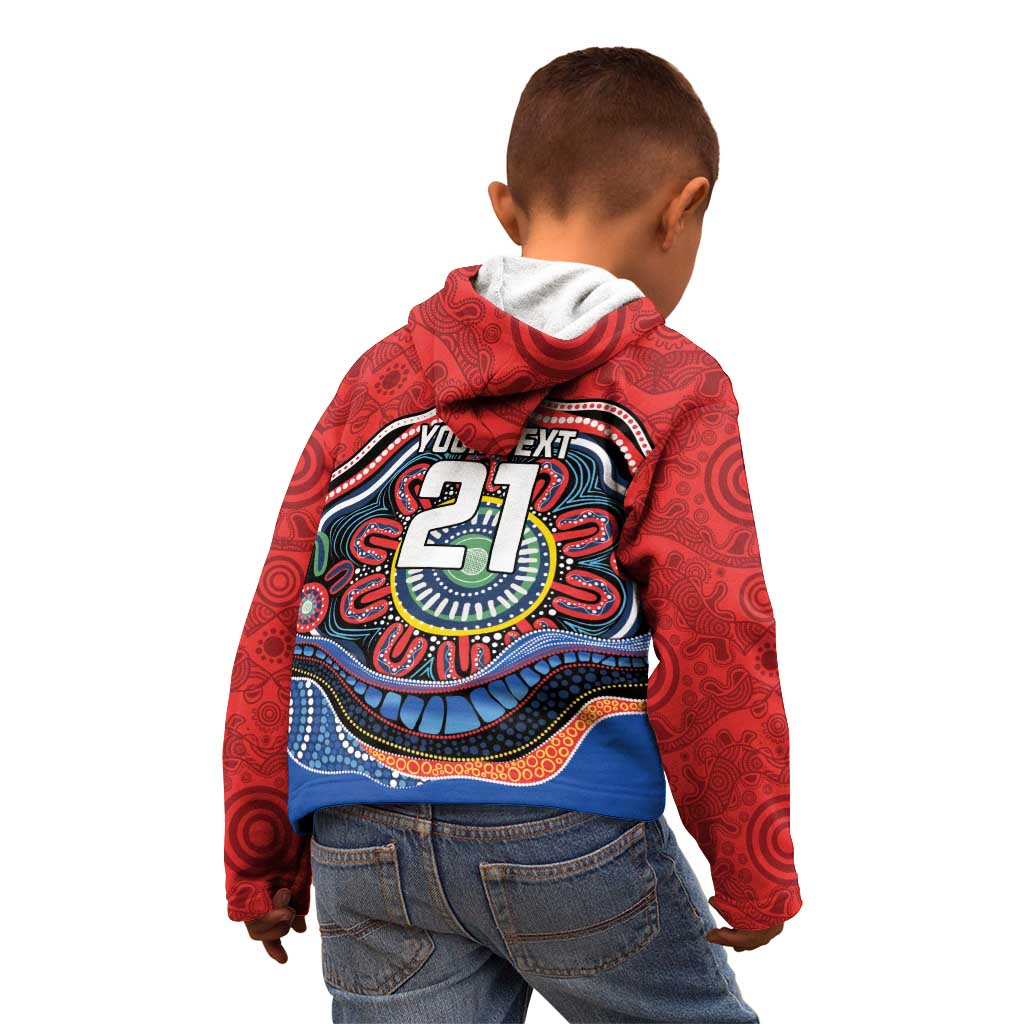 Custom Roosters Honouring First Nations Kid Hoodie NAIDOC 2026 Deadly 50 Years
