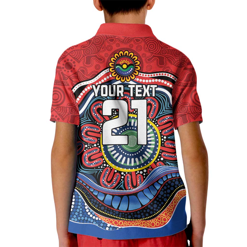 Custom Roosters Honouring First Nations Kid Polo Shirt NAIDOC 2026 Deadly 50 Years