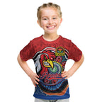 Custom Roosters Honouring First Nations Kid T Shirt NAIDOC 2026 Deadly 50 Years