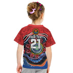 Custom Roosters Honouring First Nations Kid T Shirt NAIDOC 2026 Deadly 50 Years