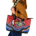Custom Roosters Honouring First Nations Leather Tote Bag NAIDOC 2026 Deadly 50 Years