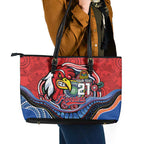 Custom Roosters Honouring First Nations Leather Tote Bag NAIDOC 2026 Deadly 50 Years