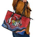 Custom Roosters Honouring First Nations Leather Tote Bag NAIDOC 2026 Deadly 50 Years