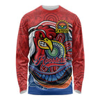 Custom Roosters Honouring First Nations Long Sleeve Shirt NAIDOC 2026 Deadly 50 Years
