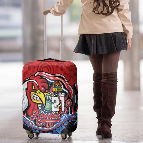 Custom Roosters Honouring First Nations Luggage Cover NAIDOC 2026 Deadly 50 Years