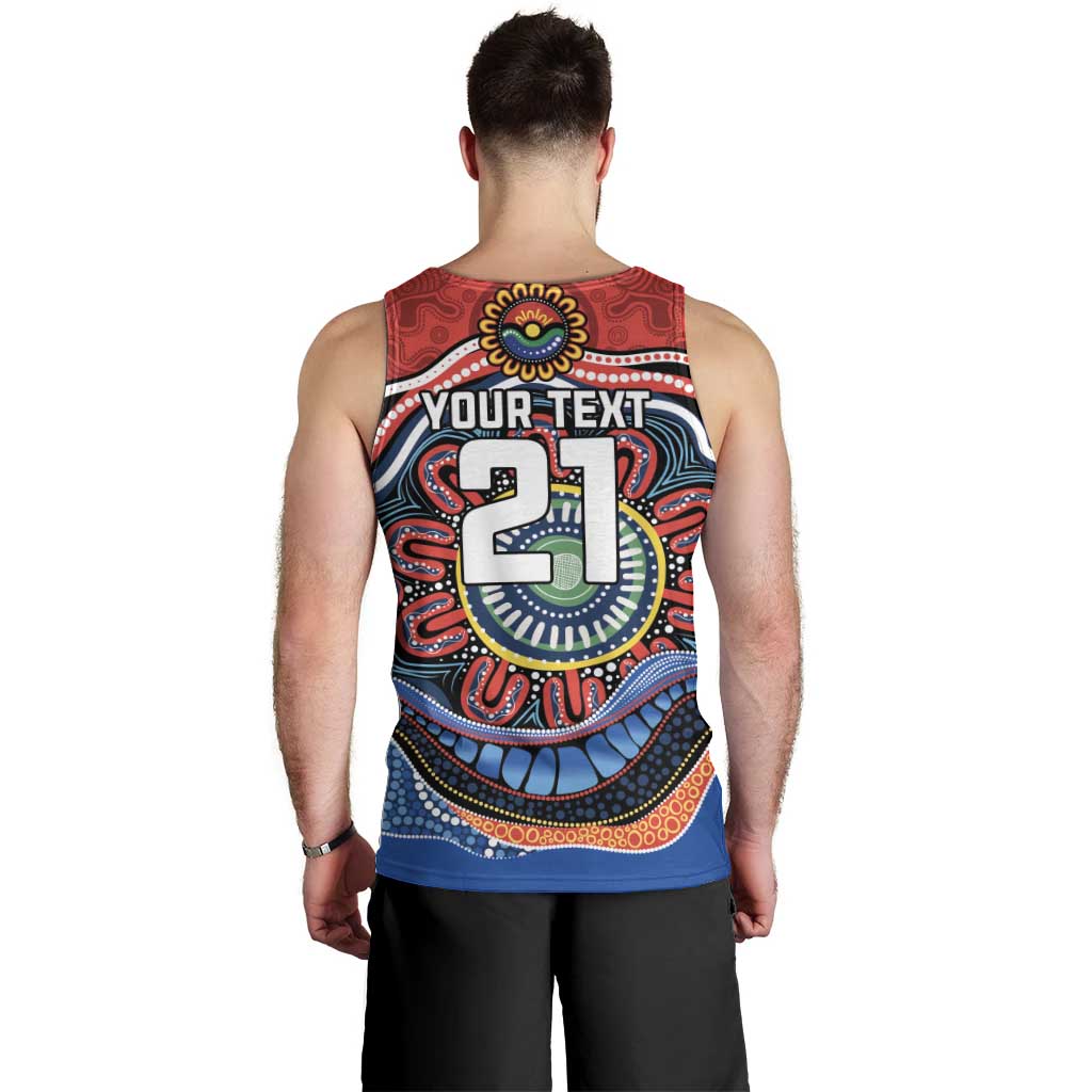Custom Roosters Honouring First Nations Men Tank Top NAIDOC 2026 Deadly 50 Years