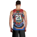 Custom Roosters Honouring First Nations Men Tank Top NAIDOC 2026 Deadly 50 Years