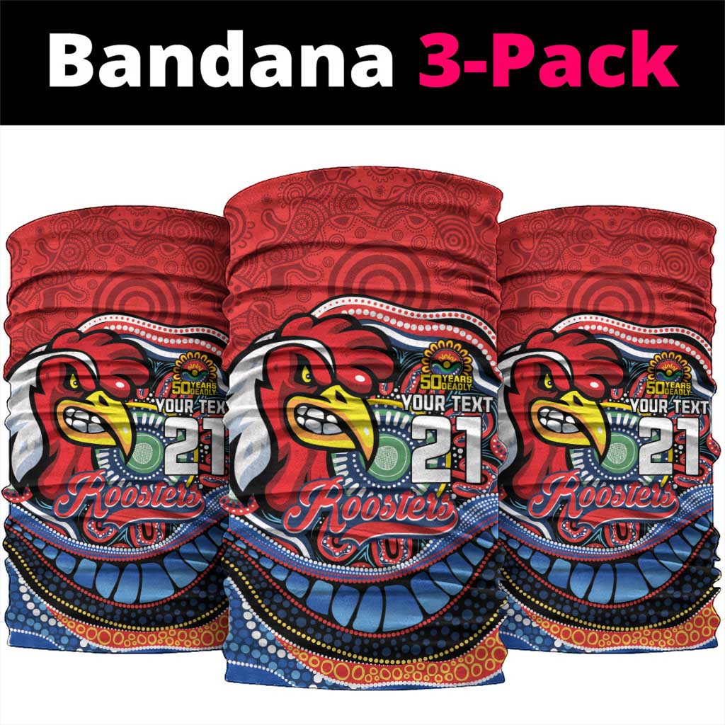 Custom Roosters Honouring First Nations Neck Gaiter NAIDOC 2026 Deadly 50 Years