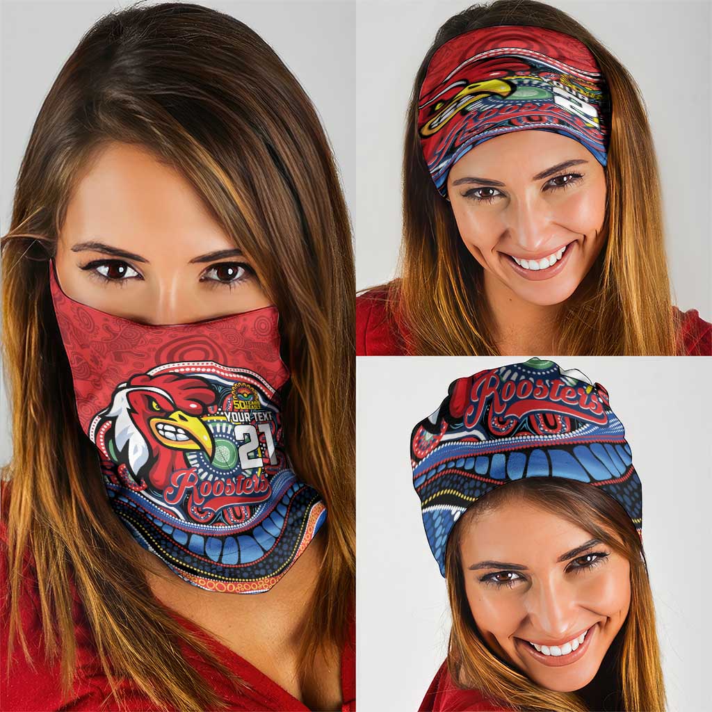 Custom Roosters Honouring First Nations Neck Gaiter NAIDOC 2026 Deadly 50 Years