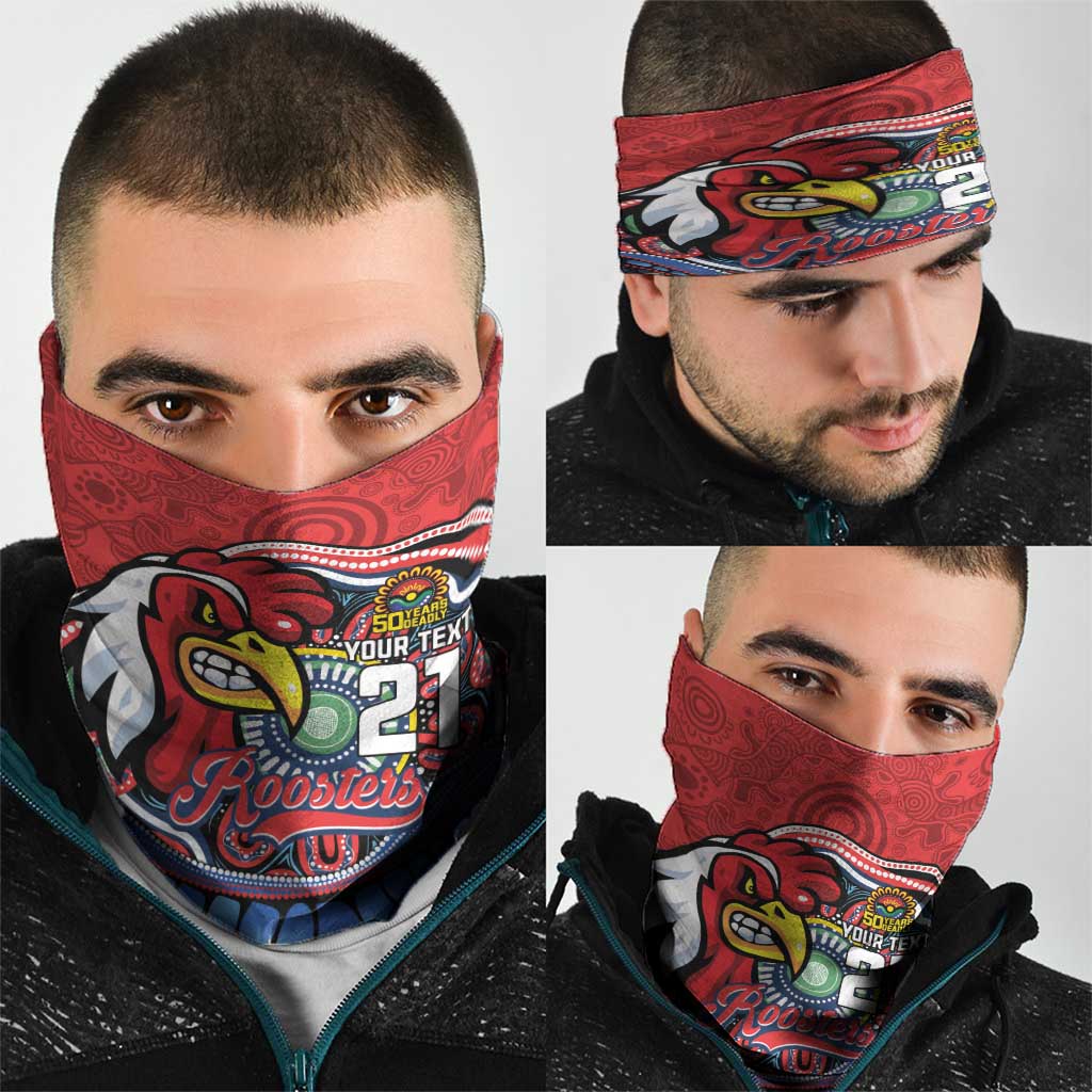 Custom Roosters Honouring First Nations Neck Gaiter NAIDOC 2026 Deadly 50 Years