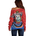 Custom Roosters Honouring First Nations Off Shoulder Sweater NAIDOC 2026 Deadly 50 Years