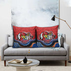 Custom Roosters Honouring First Nations Pillow Cover NAIDOC 2026 Deadly 50 Years