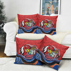 Custom Roosters Honouring First Nations Pillow Cover NAIDOC 2026 Deadly 50 Years
