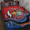 Custom Roosters Honouring First Nations Quilt Bed Set NAIDOC 2026 Deadly 50 Years