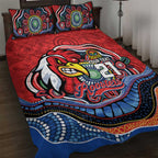 Custom Roosters Honouring First Nations Quilt Bed Set NAIDOC 2026 Deadly 50 Years