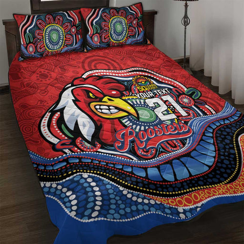 Custom Roosters Honouring First Nations Quilt Bed Set NAIDOC 2026 Deadly 50 Years