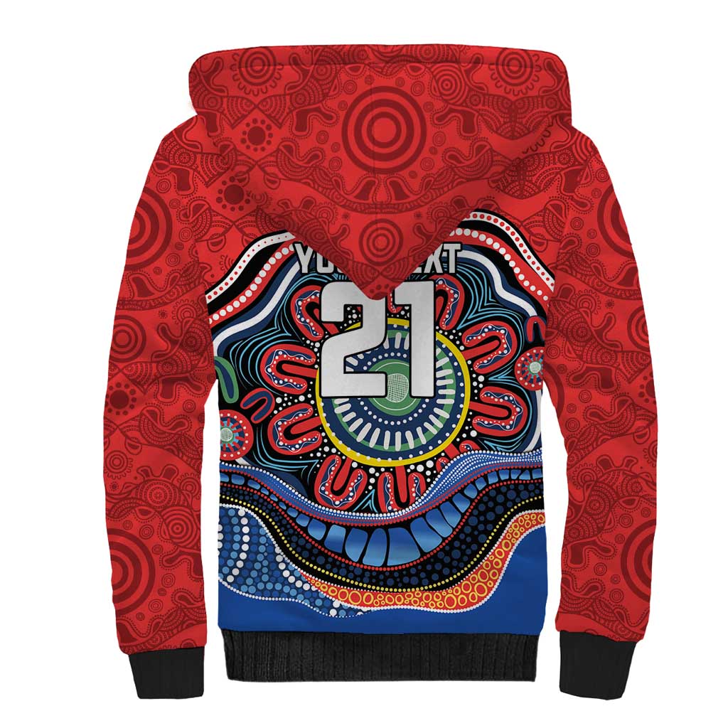 Custom Roosters Honouring First Nations Sherpa Hoodie NAIDOC 2026 Deadly 50 Years