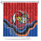 Custom Roosters Honouring First Nations Shower Curtain NAIDOC 2026 Deadly 50 Years