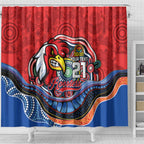 Custom Roosters Honouring First Nations Shower Curtain NAIDOC 2026 Deadly 50 Years