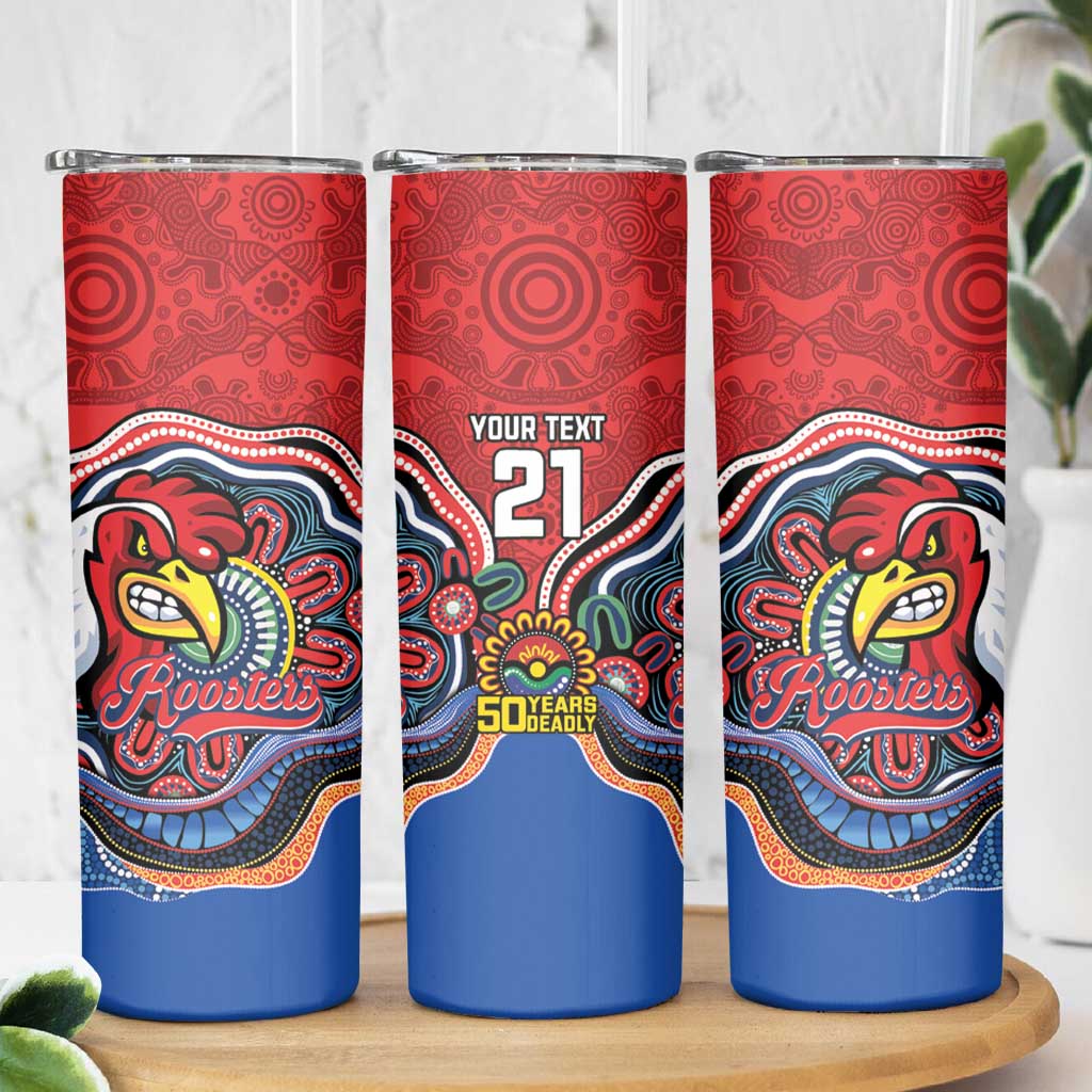 Custom Roosters Honouring First Nations Skinny Tumbler NAIDOC 2026 Deadly 50 Years