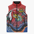 Custom Roosters Honouring First Nations Sleeveless Puffer Jacket NAIDOC 2026 Deadly 50 Years