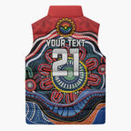 Custom Roosters Honouring First Nations Sleeveless Puffer Jacket NAIDOC 2026 Deadly 50 Years