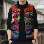 Custom Roosters Honouring First Nations Sleeveless Puffer Jacket NAIDOC 2026 Deadly 50 Years