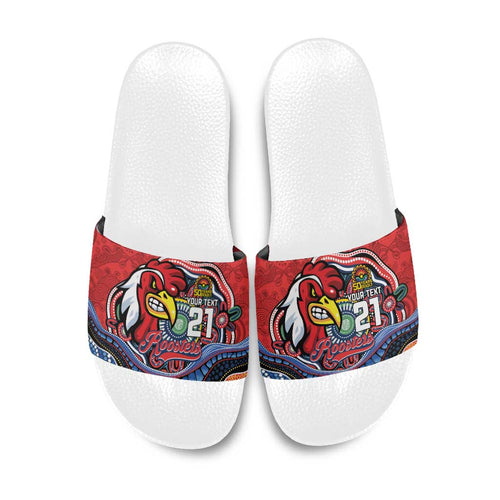 Custom Roosters Honouring First Nations Slide Sandals NAIDOC 2026 Deadly 50 Years