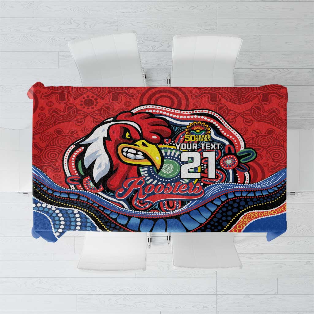 Custom Roosters Honouring First Nations Tablecloth NAIDOC 2026 Deadly 50 Years