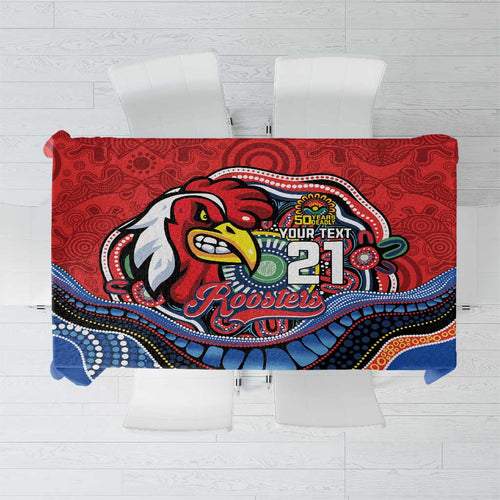 Custom Roosters Honouring First Nations Tablecloth NAIDOC 2026 Deadly 50 Years