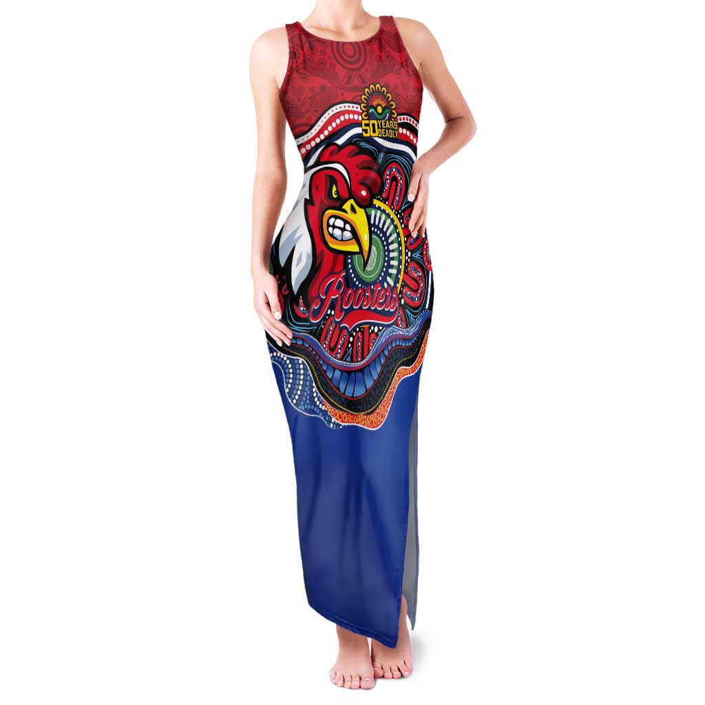 Custom Roosters Honouring First Nations Tank Maxi Dress NAIDOC 2026 Deadly 50 Years