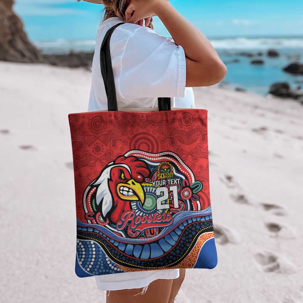 Custom Roosters Honouring First Nations Tote Bag NAIDOC 2026 Deadly 50 Years