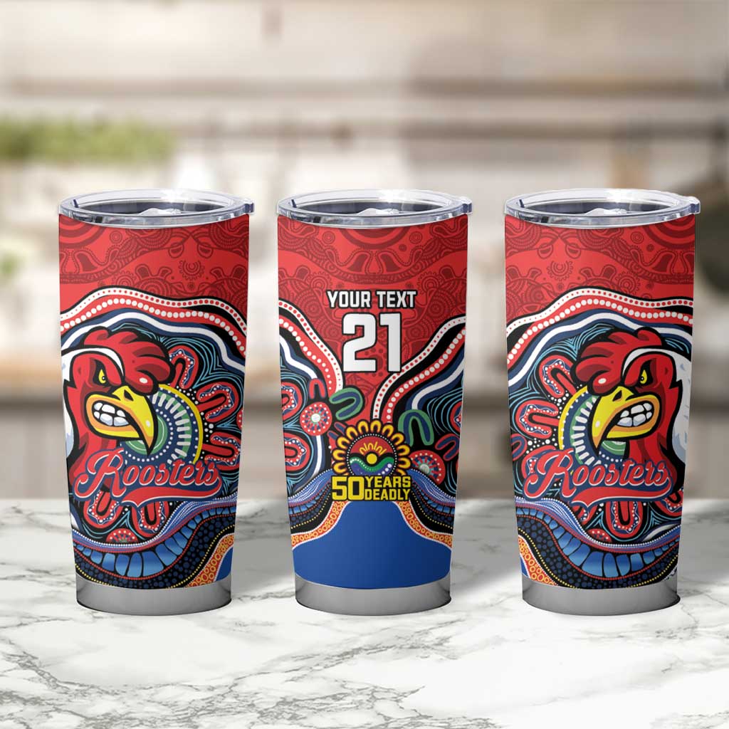 Custom Roosters Honouring First Nations Tumbler Cup NAIDOC 2026 Deadly 50 Years