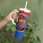 Custom Roosters Honouring First Nations Tumbler With Handle NAIDOC 2026 Deadly 50 Years