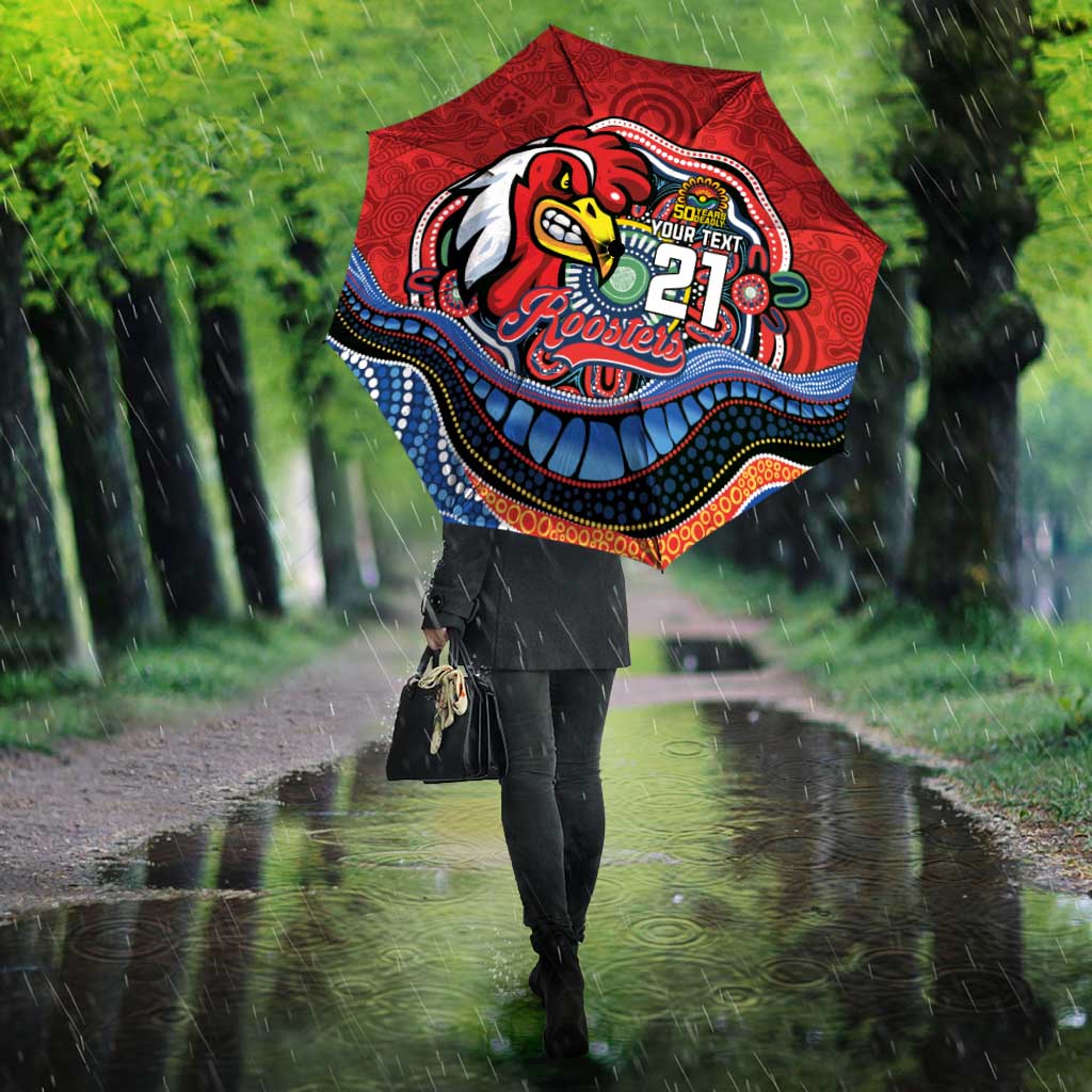 Custom Roosters Honouring First Nations Umbrella NAIDOC 2026 Deadly 50 Years