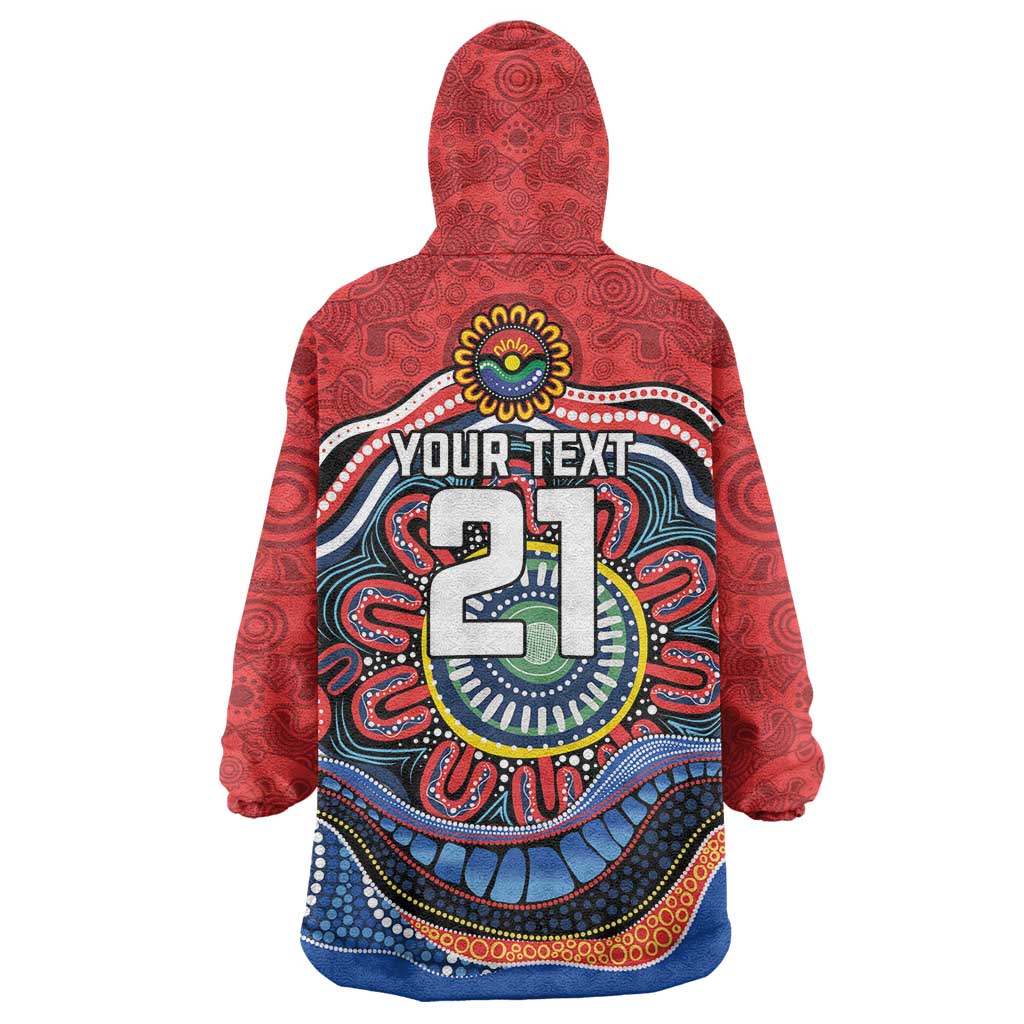 Custom Roosters Honouring First Nations Wearable Blanket Hoodie NAIDOC 2026 Deadly 50 Years