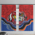 Custom Roosters Honouring First Nations Window Curtain NAIDOC 2026 Deadly 50 Years