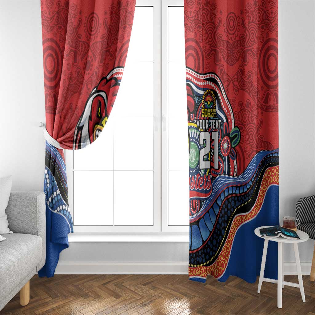 Custom Roosters Honouring First Nations Window Curtain NAIDOC 2026 Deadly 50 Years